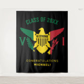 Tenture Drapeau des îles Vierges américaines, Classe de, R (Devant)