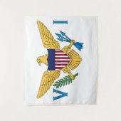 Tenture Drapeau des Îles Vierges des États-Unis (Devant)
