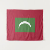 Tenture Drapeau des Maldives (Devant (Horizontal))