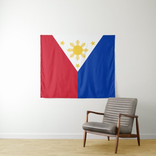 Tenture drapeau des Philippines (En situation (horizontale))