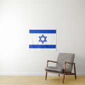 Tenture Drapeau d'Israël (En situation (horizontale))