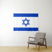 Tenture Drapeau d'Israël (En situation (horizontale))