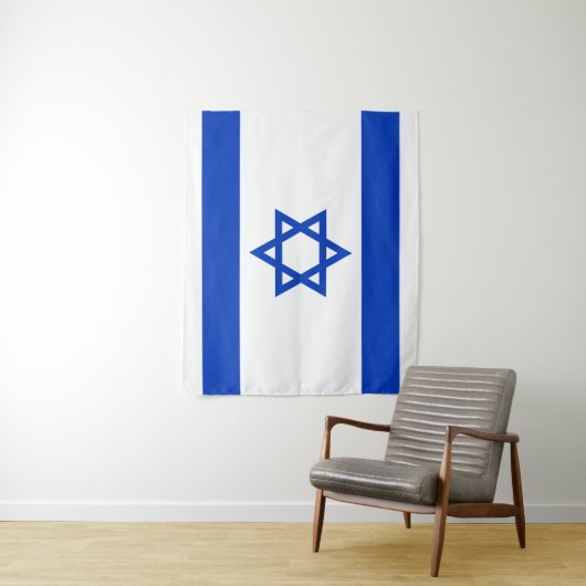 Tenture Drapeau d'Israël (En situation)