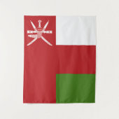 Tenture Drapeau d'Oman (Devant)