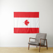 Tenture Drapeau du Canada (En situation (horizontale))