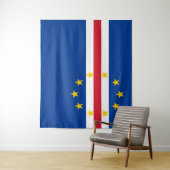 Tenture Drapeau du Cap-Vert (En situation)