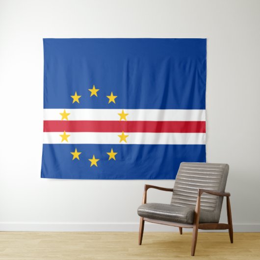 Tenture Drapeau du Cap-Vert (En situation (horizontale))