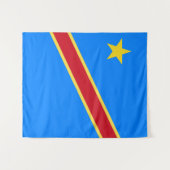 Tenture Drapeau du Congo (Devant (Horizontal))