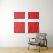 Tenture Drapeau du Danemark (En situation (horizontale))