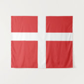 Tenture Drapeau du Danemark (Devant (Horizontal))