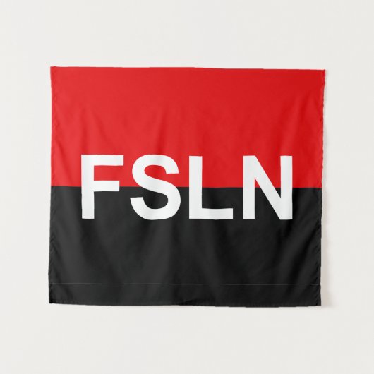 Tenture Drapeau du FSLN (Devant (Horizontal))