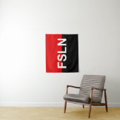 Tenture Drapeau du FSLN (En situation)