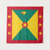 Tenture Drapeau du Grenada (Devant (Horizontal))