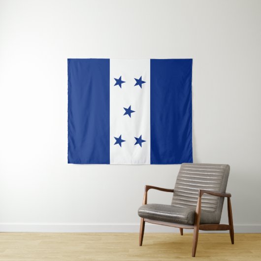 Tenture Drapeau du Honduras (En situation (horizontale))
