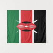 Tenture Drapeau du Kenya (Devant (Horizontal))