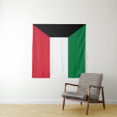 Tenture Drapeau du Kowéit (En situation (horizontale))