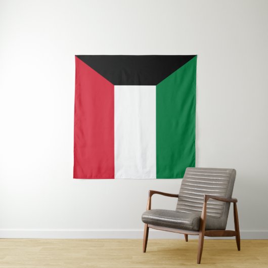 Tenture Drapeau du Kowéit (En situation (horizontale))
