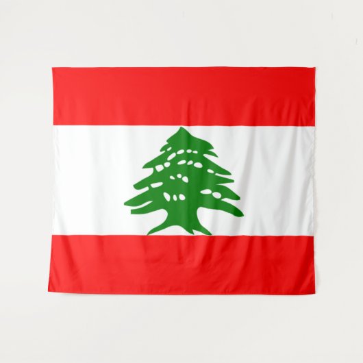 Tenture Drapeau du Liban (Devant (Horizontal))