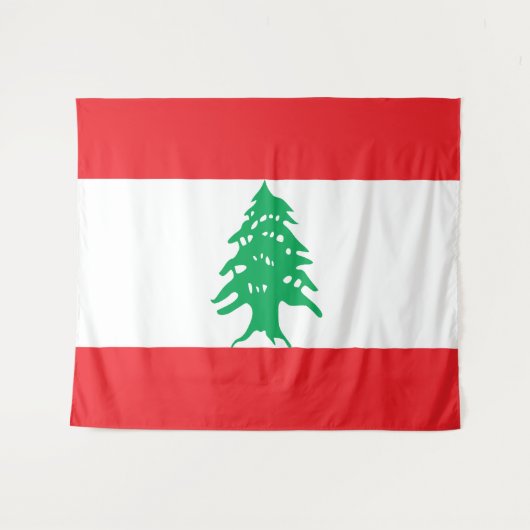 Tenture Drapeau du Liban (Devant (Horizontal))