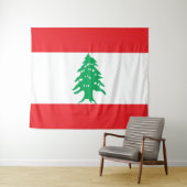 Tenture Drapeau du Liban (En situation (horizontale))