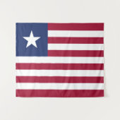 Tenture Drapeau du Libéria (Devant (Horizontal))
