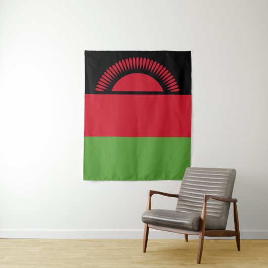 Tenture drapeau du Malawi (En situation)