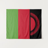 Tenture drapeau du Malawi (Devant (Horizontal))