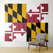 Tenture Drapeau du Maryland (En situation (horizontale))
