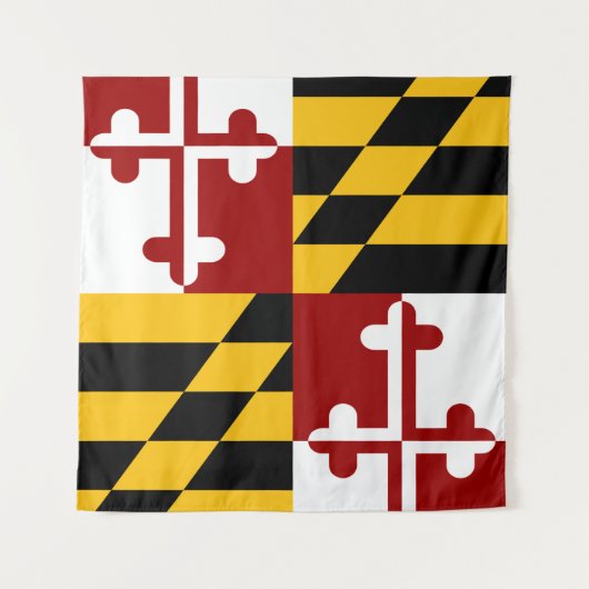 Tenture Drapeau du Maryland (Devant (Horizontal))