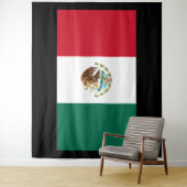 Tenture Drapeau du Mexique (En situation)