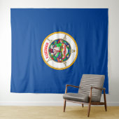 Tenture Drapeau du Minnesota (En situation (horizontale))