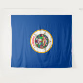Tenture Drapeau du Minnesota (Devant (Horizontal))