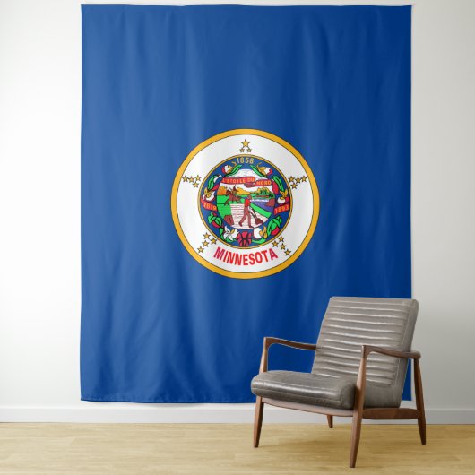 Tenture Drapeau du Minnesota (En situation)