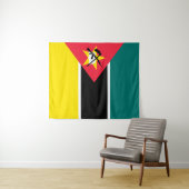 Tenture Drapeau du Mozambique (En situation (horizontale))