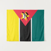 Tenture Drapeau du Mozambique (Devant (Horizontal))