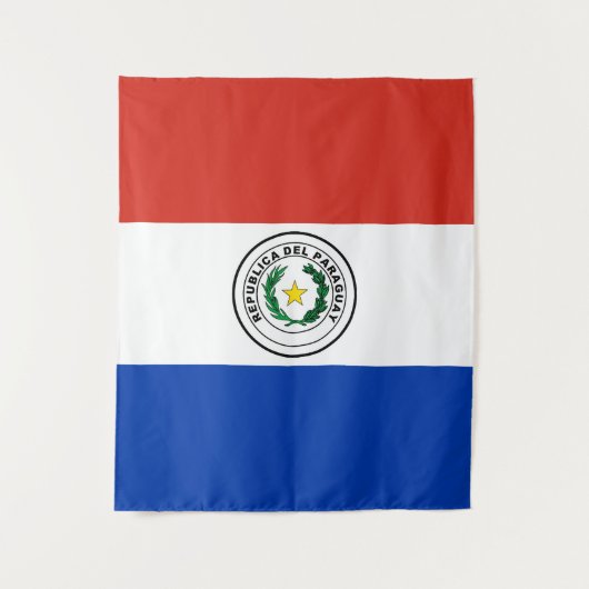Tenture Drapeau du Paraguay (Devant)
