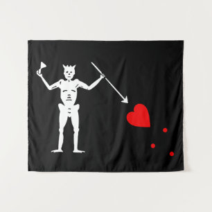 Tenture Drapeau du Pirate de Barbe Noire