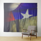 Tenture Drapeau du Texas Rustique Lone Star State USA (En situation (horizontale))