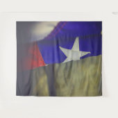 Tenture Drapeau du Texas Rustique Lone Star State USA (Devant (Horizontal))