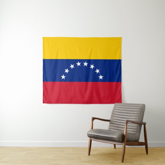 Tenture Drapeau du Venezuela (En situation (horizontale))