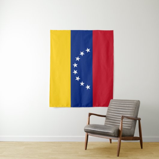 Tenture Drapeau du Venezuela (En situation)