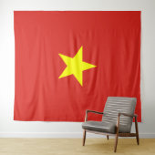 Tenture Drapeau du Vietnam (En situation (horizontale))