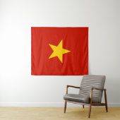 Tenture Drapeau du Vietnam (En situation (horizontale))