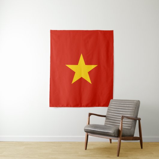 Tenture Drapeau du Vietnam (En situation)