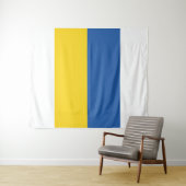 Tenture Drapeau d'Ukraine (En situation (horizontale))