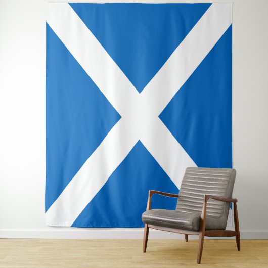Tenture Drapeau écossais Saltire (En situation)