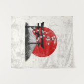 Tenture Drapeau et symboles du Japon ID153 (Devant (Horizontal))