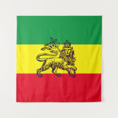 Tenture Drapeau éthiopien du lion de Juda (Devant)