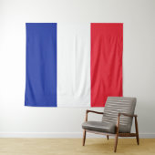 Tenture Drapeau France Tricolore (En situation (horizontale))