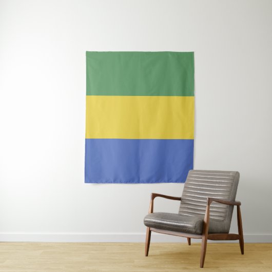 Tenture Drapeau Gabon (En situation)
